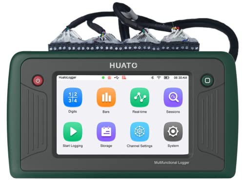 Sensoten Eight-Channel Universal Data Logger, RTD PT100, Thermocouple, Thermistor and Process Inputs, High Accuracy and Touch Screen