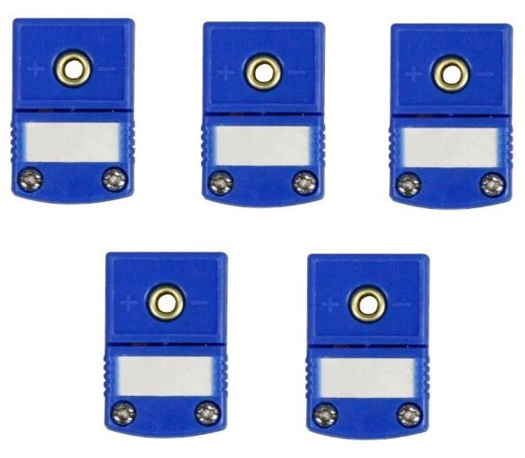 5pc Mini T-Type Thermocouple Wire Connector - Female Plug…