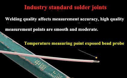 Sensoten 5pcs Pack High Accuracy K Type Mini-Connector Thermocouple Temperature Probe Sensor, 1 Meter Long Measure Range -200°C~260°C (-328°F~500°F)