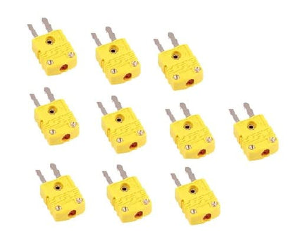 Sensoten 10pc Mini K-Type Thermocouple Wire Connector - Male Plug